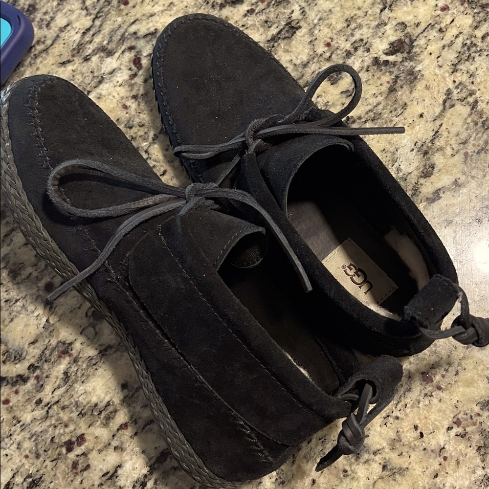 Worn only twice. Authentic UGG ankle boot with box